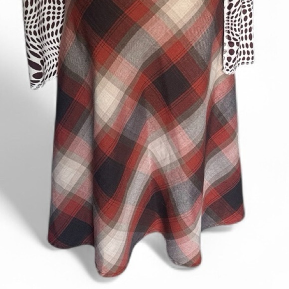 Dressbarn Casual Women’s Plaid A-Line Midi Skirt, Size 10 Multicolored. - Picture 3 of 7